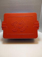 Vintage Joy Ice Cream Cone Cupcake Storage Box Dispenser Red And Blue