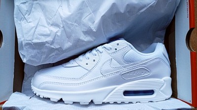 New Nike air max 90 (white/white-blue crystal) EU 43 DM0029 123