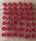 Vintage Red Christmas Mid Century Modern Starburst Light Covers Lot Of 42 — photo 1