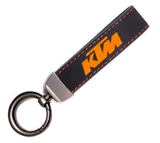 KTM Racing Schl&uuml;sselanh&auml;nger Key Chain Anh&auml;nger schwarz / rote Naht