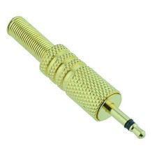 2.5mm Jack Mono Gold Audio Jack Plug Connector Adapter Mini Miniature