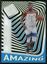 Zion Williamson 2020-21 Panini Illusions #16 Blue Amazing Acetate Pelicans