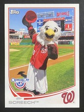 Screech 2013 Topps Opening Day Baseball Mascot Washington Nationals #M-7