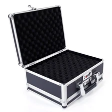 Aluminum Locking Gun Pistol HandGun Lock Box Hard Storage Carry Case Lockable US