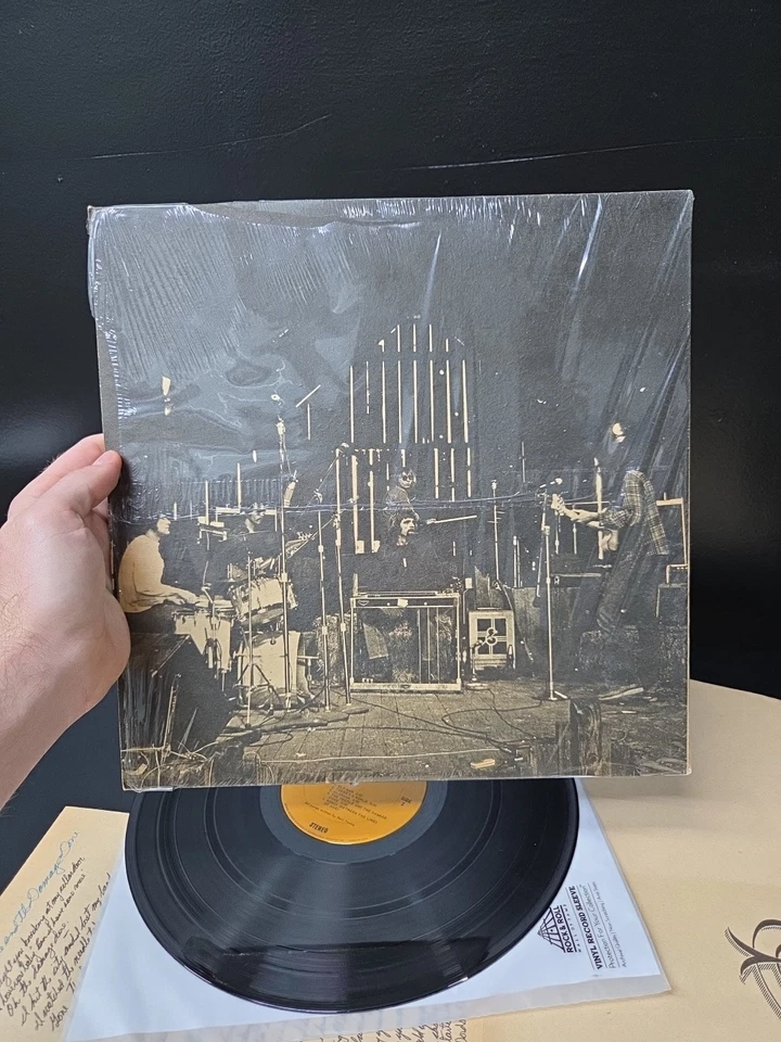 Neil Young Harvest Lp Vinyl 1972 1st 'Sterling' Press Shrink/All Inserts EX/EX Foto 3 de 4