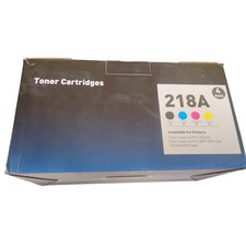 4 Pcs 218A Set 4-Pack Original Toner Combo All Four Colors Included