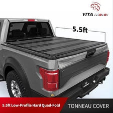 5.5FT Low Pro Hard Tonneau Cover Truck Bed For 2015-2025 Ford F150 F-150 4-Fold