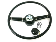Vintique 1940 Ford Deluxe Steering Wheel for GM Column Ididit Flaming River ++