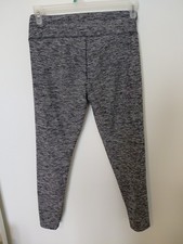 Hollister Heather Gray Leggings Crisscross Ankle Women's Size Med
