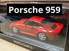 MINICHAMPS Porsche 959 1987 Red 1/43 Model Car Collectible 13+