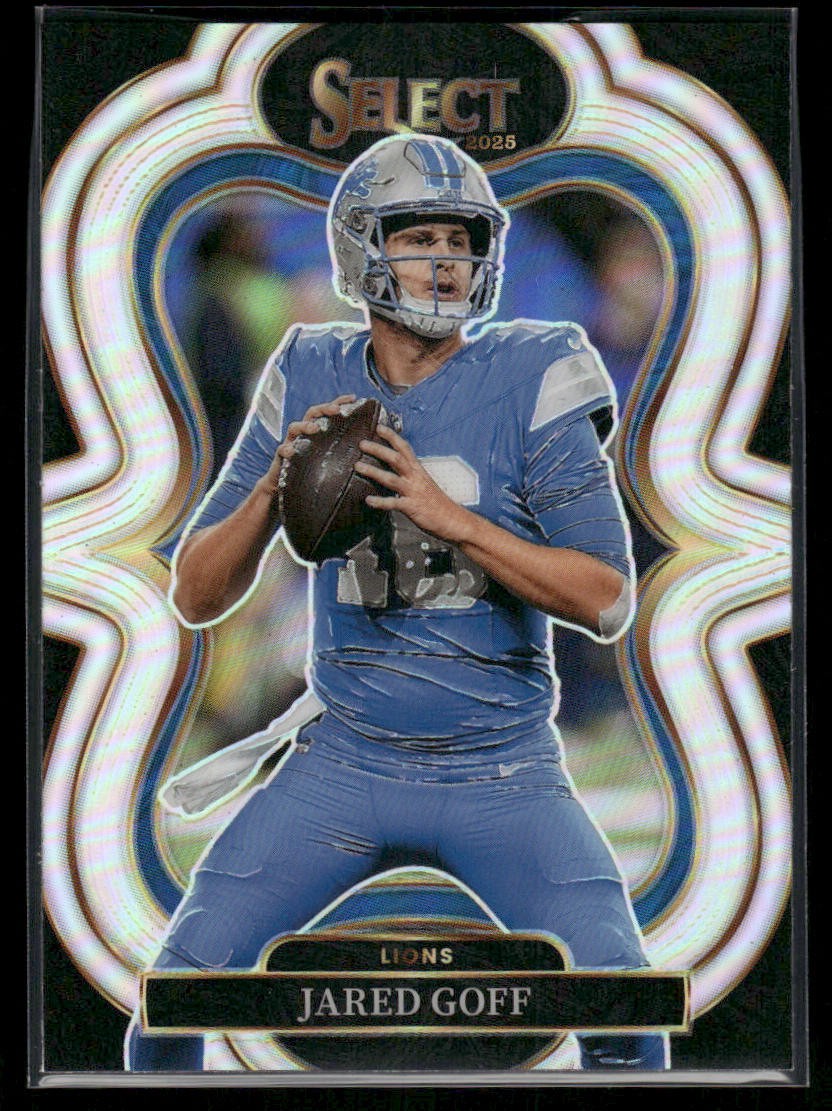 2025 Panini Select Jared Goff Silver Prizm Detroit Lions #369