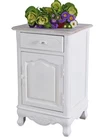 Bedside Cabinet Shabby Chic Bedside Table Cupboard White Nightstand Night Console New