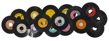 7-Inch 45 RPM Vinyl Records Set of 19