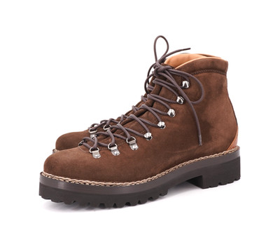 NEW | $1895 RALPH LAUREN PURPLE LABEL DARROW BOOT 10 D BROWN SUEDE LUG SOLE BOX