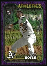 2024 Topps #443 Joe Boyle Rookie Oakland Athletics