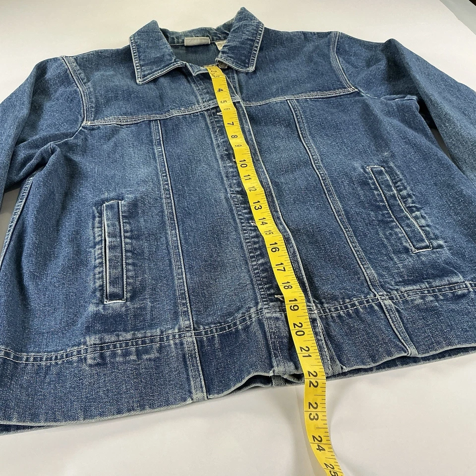 Chaqueta vaquera azul Crossroads para mujer 100 % algodón talla M Foto 2 de 4