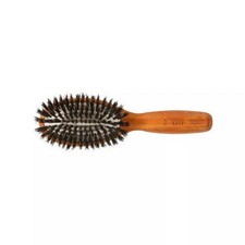 Cepillos para bajos, cepillo de pelo pequeño ovalado de bambú oscuro, 1 unidad
