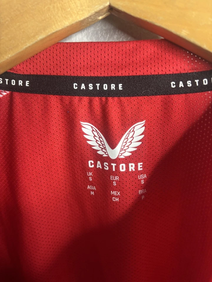 Camiseta Athletic Club Bilbao Hombre Pequeña Roja Fútbol La Liga Castore Manga Corta Foto 4 de 4