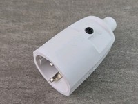 Abl Pvc Kupplung Weiß Schuko Kupplung Weiß IP20 Abl Kupplung Schutzkontakt Weiß