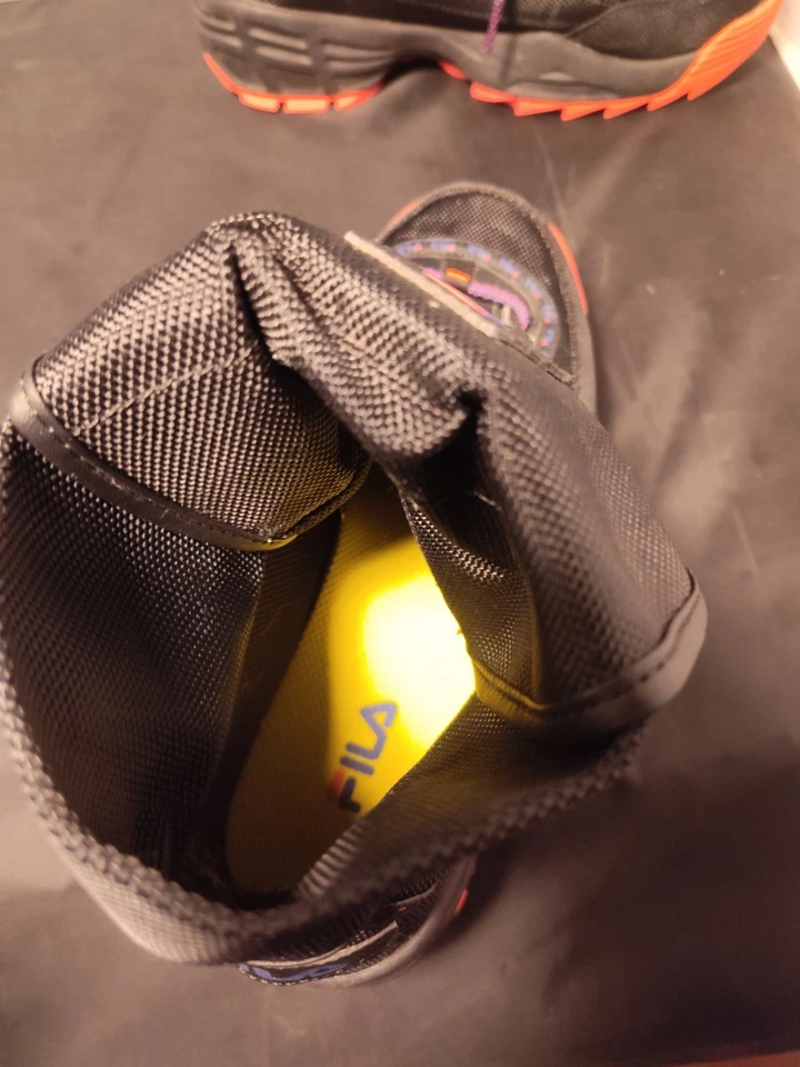 FILA Disruptor Ballistic Black Pink Sneaker Boots Sz 10 Womens EUC No Box - Image 3 of 4