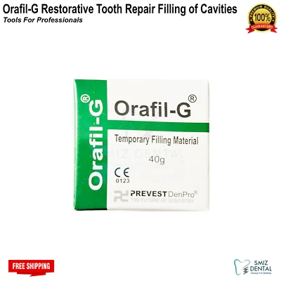 SMIZ DENTAL® Orafil-G™ Strong Teeth/Tooth Repair Temporary Dental Cement Cavity Filling Kit