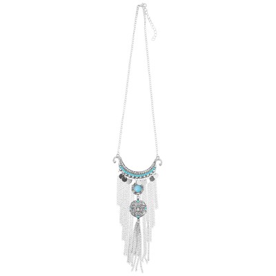 Necklace Decorative Women Sweater Necklace Metal Pendant Necklace Women