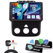 4 64G Car Radio Apple Carplay WIFI Stereo For 2013-2018 Dodge Ram 1500 2500 3500