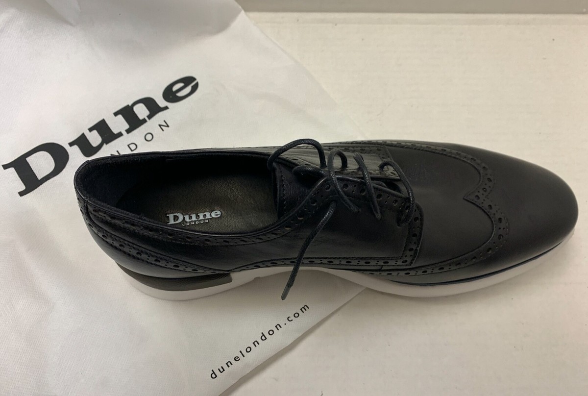 Chaussures Homme DUNE England - Cuir Noir - Taille 8 US / 42 EU - Neuf Avec Boîte