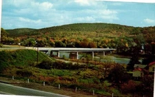 Tionesta Pennsylvania Allegheny River Bridge Forest Postcard
