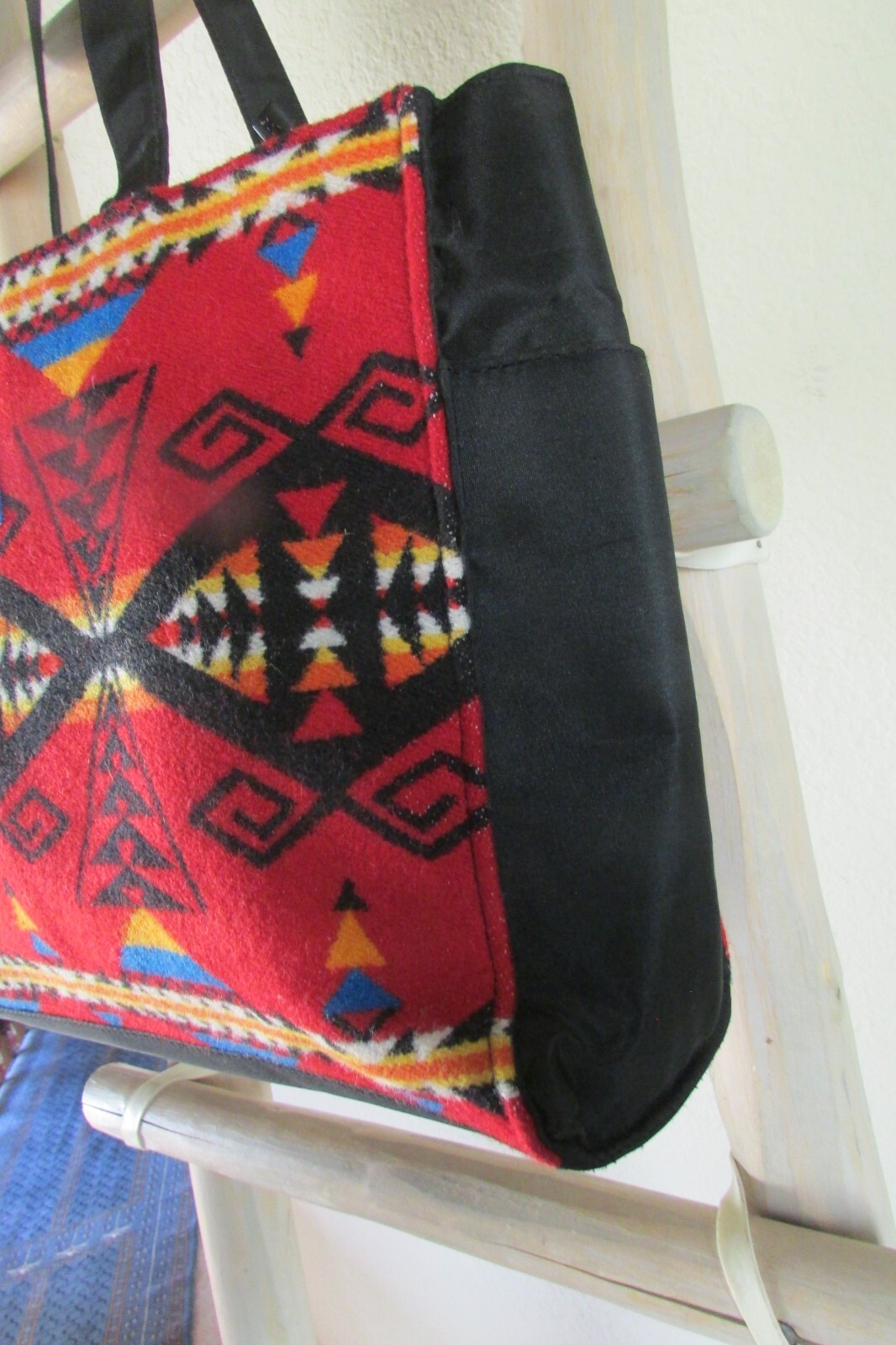 PENDLETON BLACK NYLON CANVAS MULTI NATIVE WOOLEN … - image 7