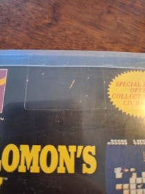 Solomon's Key Cib Nes Nintendo 5 Screw+ Poster,hangtag Unpunched