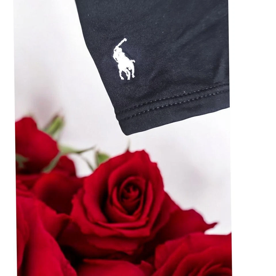 Camiseta sin mangas Ralph Lauren negra ribete blanco deportivo cami sujetador incorporado 14 de colección Foto 4 de 4