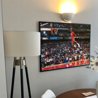 1988 Bulls MJ dunk from the free throw line Poster