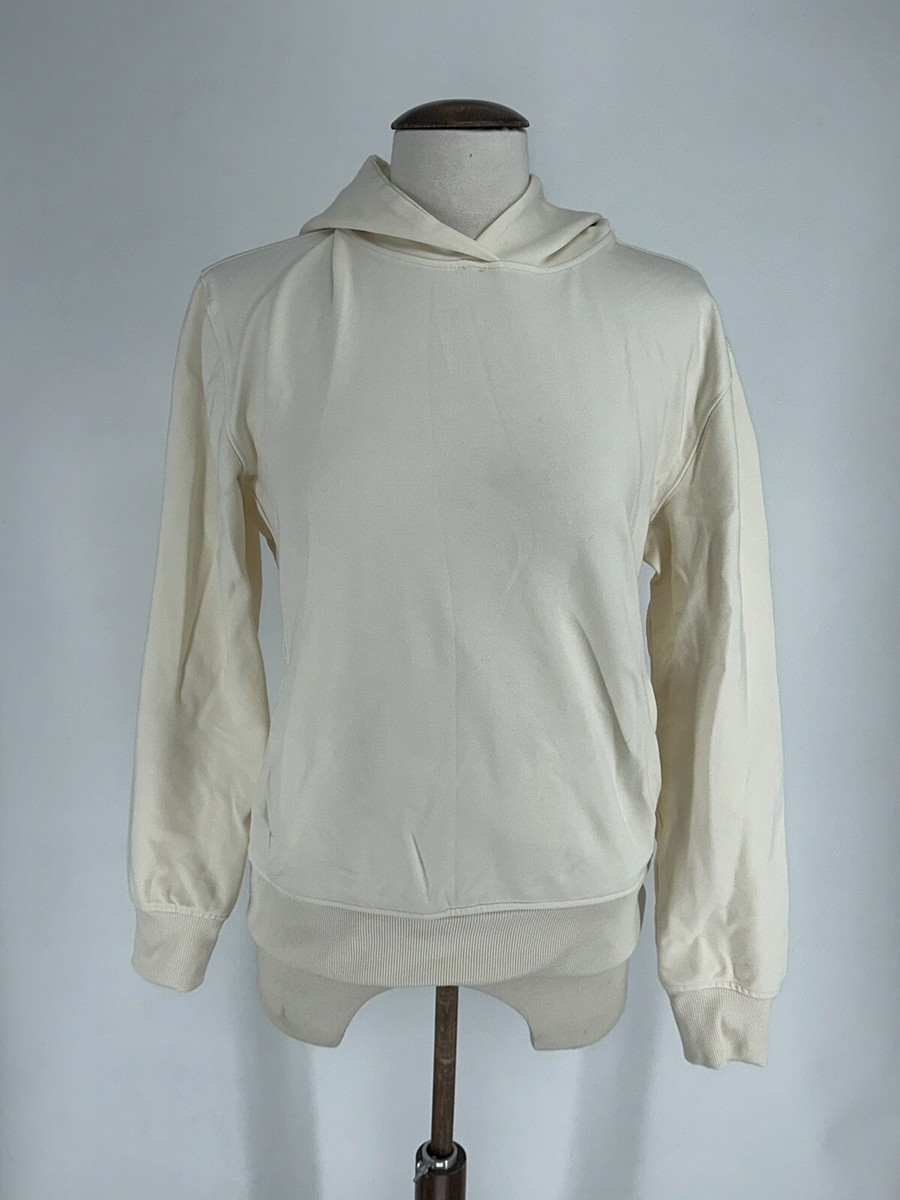Primark Women's Off White Cream Heavy Weight Hoodie Size M UK - Main Image
