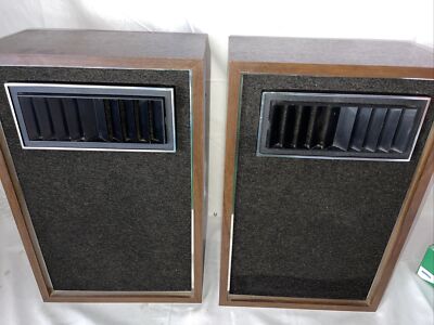 2x Vintage Air Suspension Audio System Bookshelf Speakers