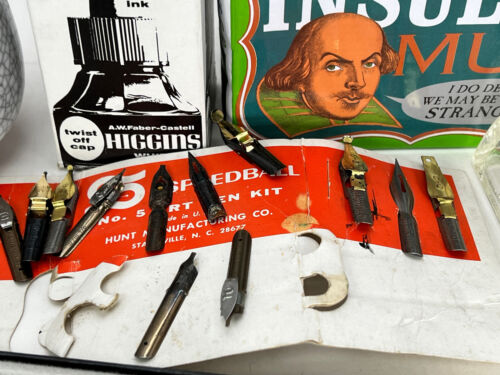 Kalligraphie Schriftzug Zeichnung Tusche Stifte Federn Shakespeare Becher Tinte Speedball - Bild 11 von 11