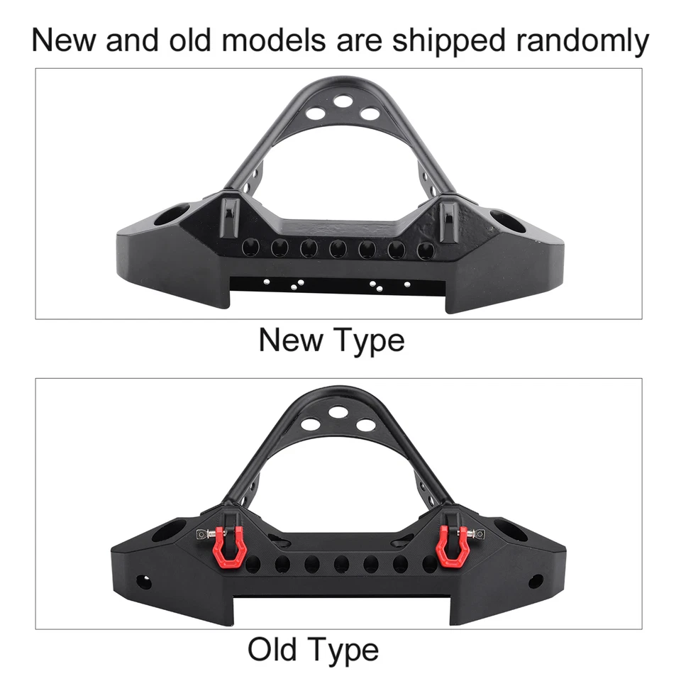 Paraurti Anteriore In Metallo Con 2 Luci A LED Per Auto Cingolata RC ‑4 In Scala - Immagine 2 di 4