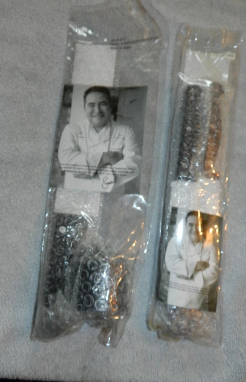 Emeril Lagasse's Chef Knife 8" & Sharpener And 3 Pc set 8" & 2ea 6" New