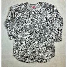 Victoria  s Secret Leopard Print Sleep Shirt Night Gown Size Large