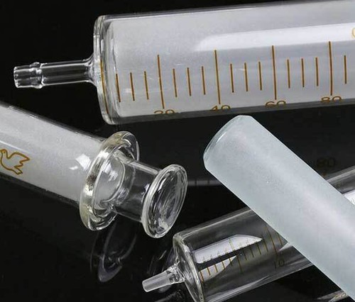 1ml - 100ml Glass Syringes Sampler Lab Glassware Reusable Chemistry Injector - Picture 2 of 16