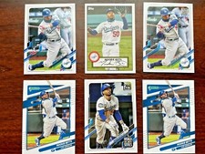6 Lot Mookie Betts 2021 Topps  Base, WS Highlights,Opening Day Donruss base!  