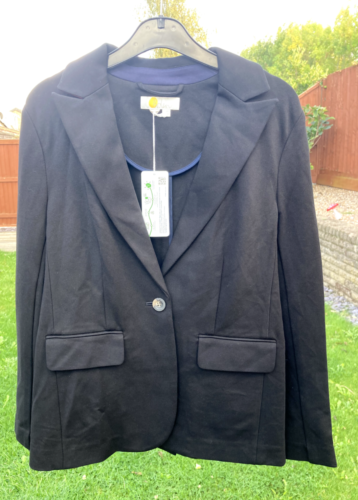 BODEN unlined jersey blazer size 8 reg black colour W0074 b26a - Picture 6 of 8