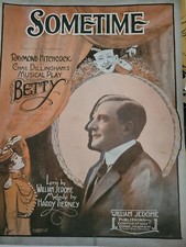Sometime from Chas. Dillingham's play Betty 1916 vintage sheet music