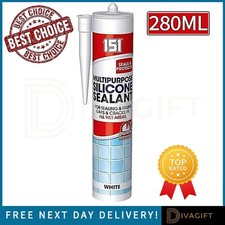 WATERPROOF SILICONE SEALANTS ALL PURPOSE ACRYLIC WHITE CLEAR BLACK BROWN SEALANT