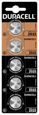 5er Blister Duracell Knopfzelle Lithium CR2025 3V Batterien (5-10 Stück)