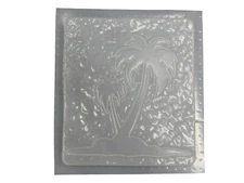 Palm Tree Concrete or Plaster Stepping Stone Mold 7106 Moldcreations