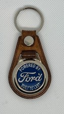 TAN High Quality 100 leather RETRO KEYCHAIN FOR a truck or car