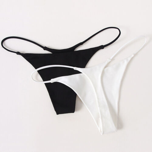 Dünn Riemchen Damen Tanga Und G Strings Übergröße Niedrig Bund Unterwäsche S/ #T - Bild 5 von 17