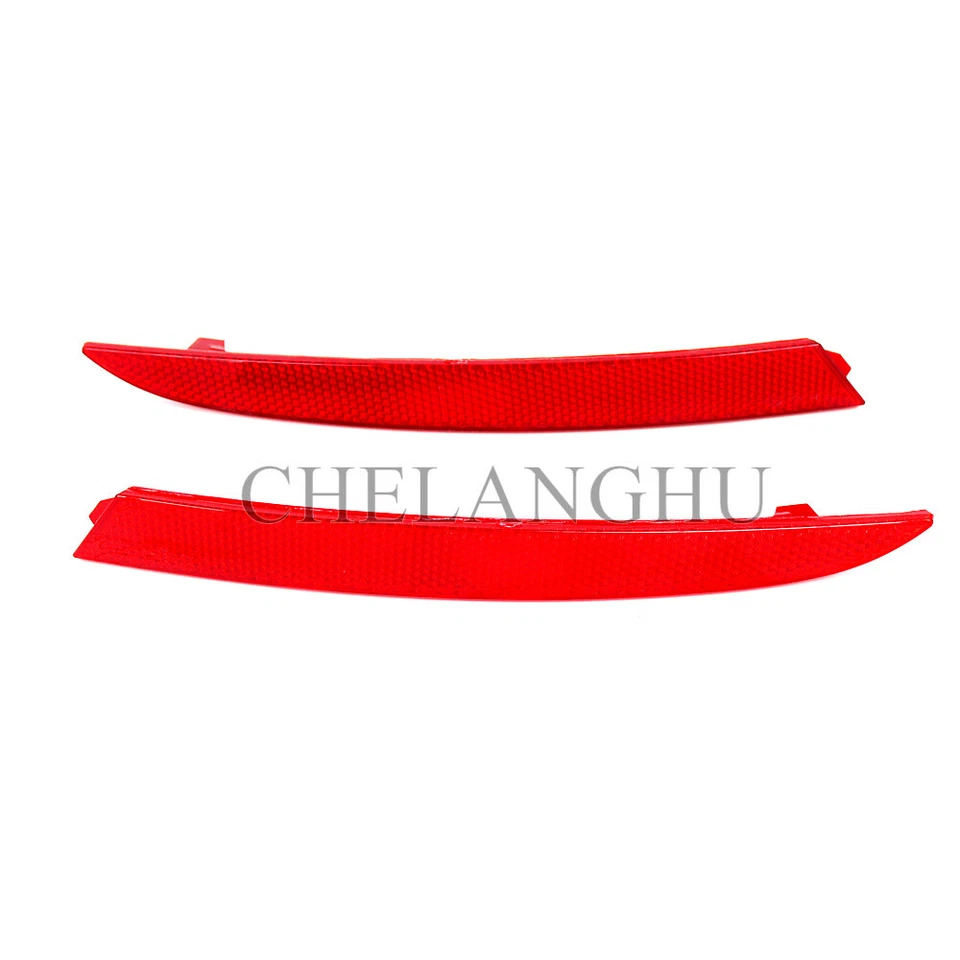 Pair Left + Right Rear Bumper Lamp Reflector For Seat Ibiza 4 Door 2009-2012 Foto 2 de 4