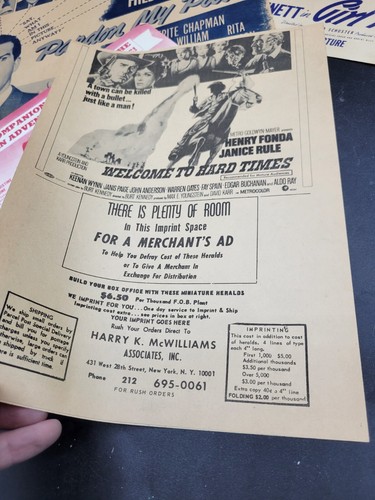 Anuncios de películas vintage de 1940 estampado a color perdón por mi pasado escape a la gloria de la niña problemas - Imagen 5 de 6